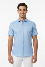 CAMISA OXFORD DE CABALLERO MANGA- CORTA