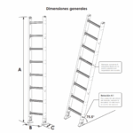 ESCALERA DE ARRIMO / Fibra de vidrio - Imagen 2