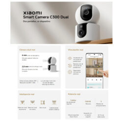 Xiaomi Smart Camara C300 Dual Giratorio 360° 2K, WiFi 6 - Imagen 3